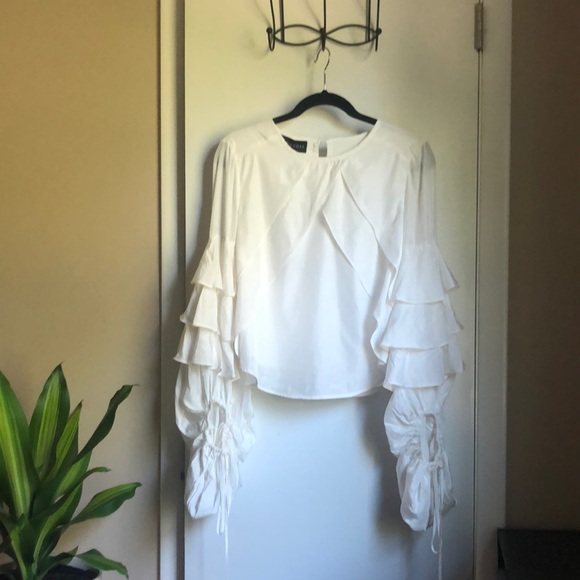 Adria Moss Tops - Adria Moss Ruffled Top